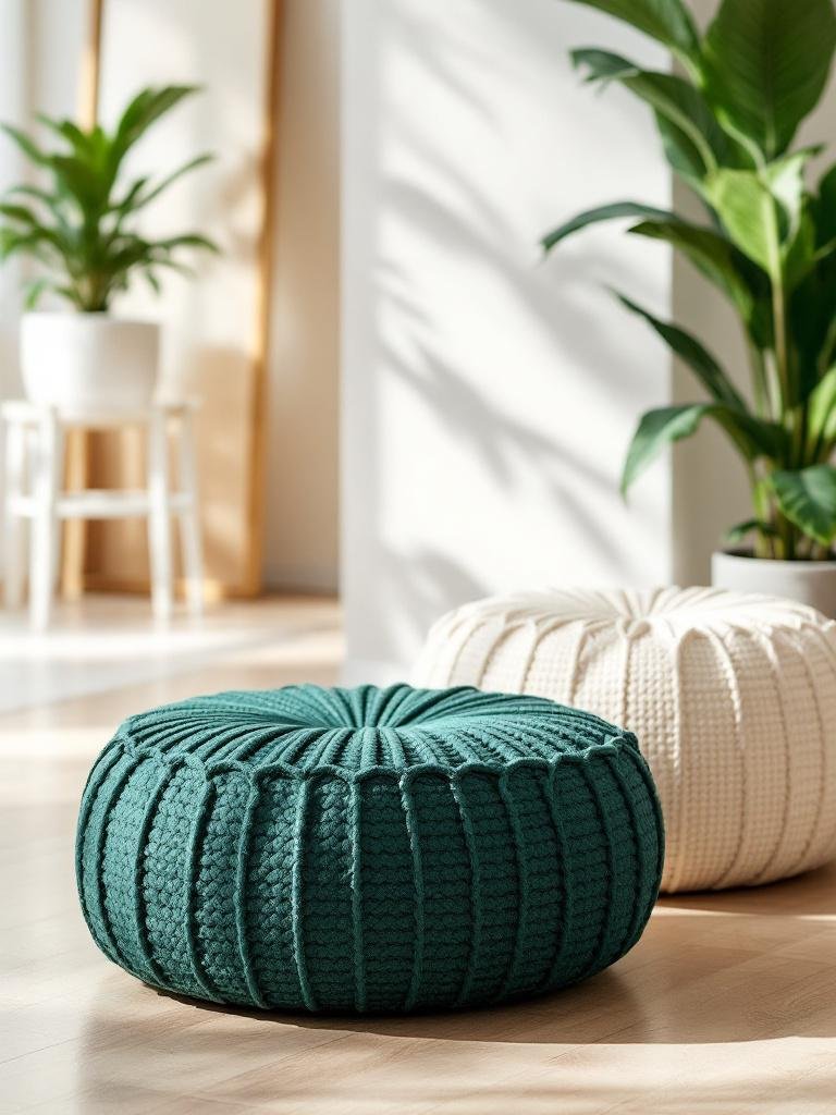 Poufs & Ottoman Seating for Home | Rivo Homes - RIVO HOMES