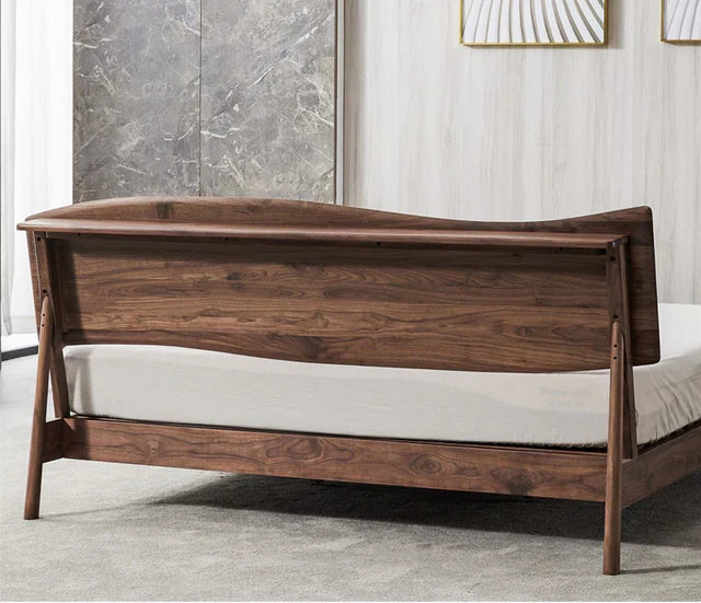 Siona Walnut Wooden bed