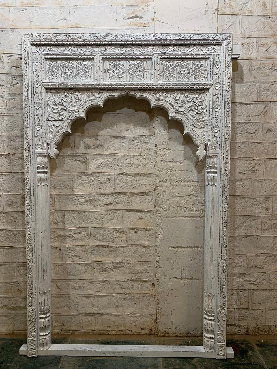 mango wood mirror, carved mirror, mughal mirror, arched mirror, full length mirror, oversized mirror, monumental mirror, floor mirror, islamic mirror, moroccan mirror, white mirror, wall mirror, statement mirror, architectural mirror, jali mirror, boutique mirror, dressing mirror, frame only, mirror frame, traditional mirror, handmade mirror, artisan mirror, premium mirror, quality mirror, durable mirror, elegant mirror, unique mirror, decorative mirror, focal piece mirror, handcrafted in india, sustainable