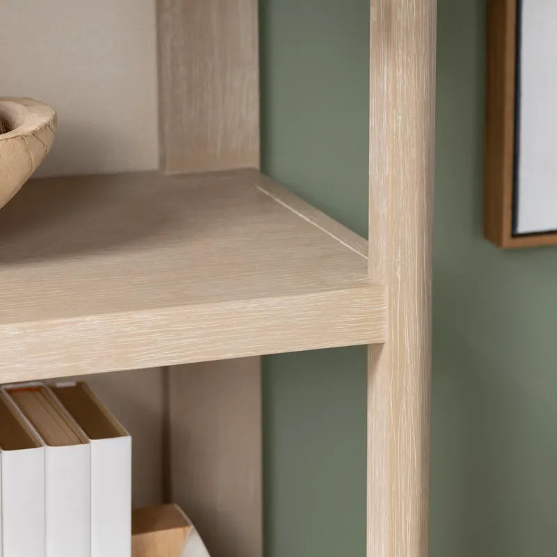 5-shelf mango wood storage