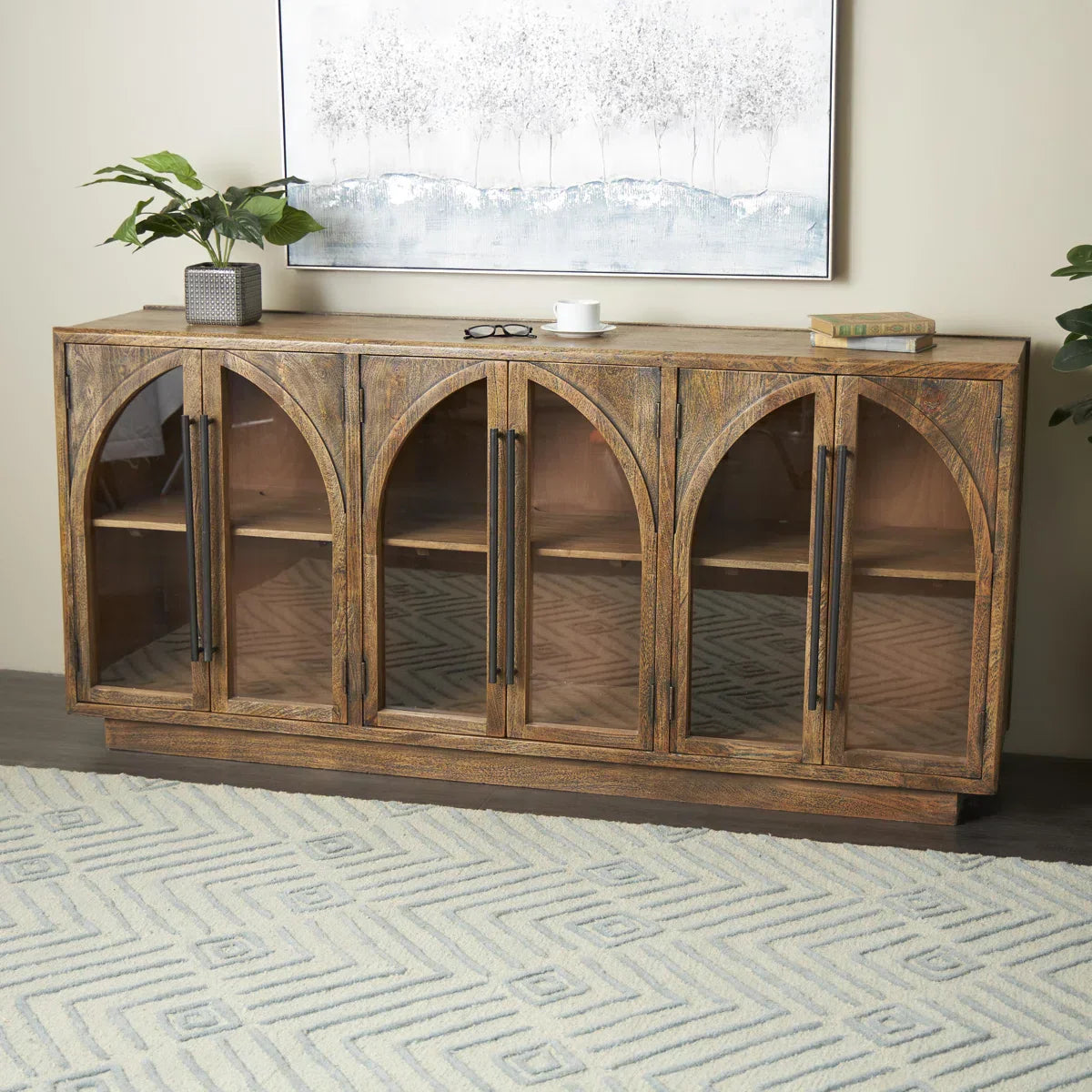 mango wood sideboard, carved sideboard, glass door sideboard, walnut sideboard, display cabinet, jodhpur furniture, arched door sideboard, storage sideboard, colonial sideboard, vintage sideboard, accent cabinet, living room storage, dining room cabinet, hallway storage, statement sideboard, handmade sideboard, artisan made cabinet, premium wood furniture, quality furniture, durable cabinet, sturdy sideboard, timeless furniture, elegant sideboard, unique cabinet, decorative sideboard, focal piece cabinet, h
