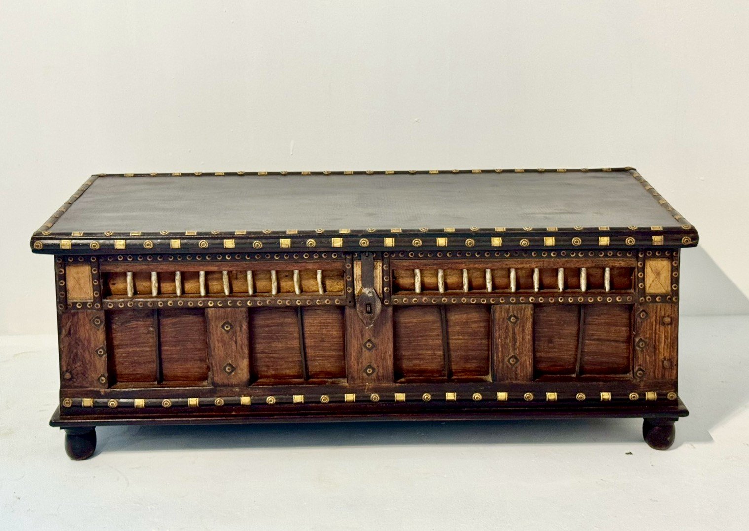 Antique wooden trunk