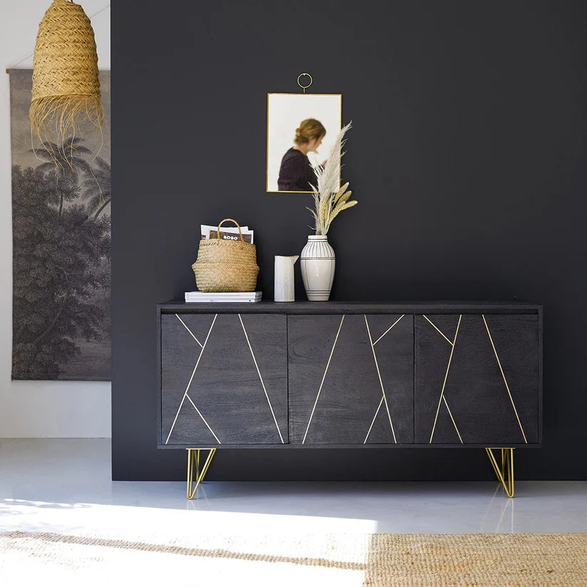 Art Deco mango wood sideboard