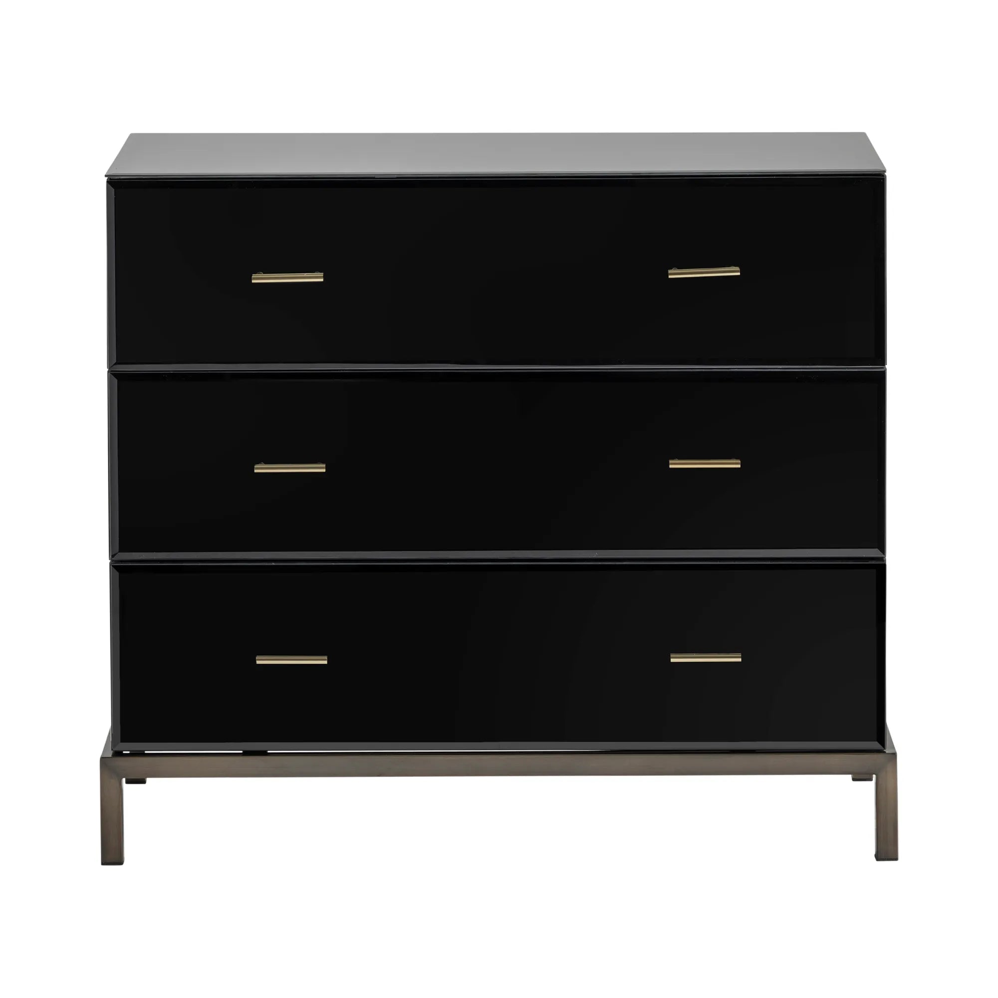Black 3 drawer chest