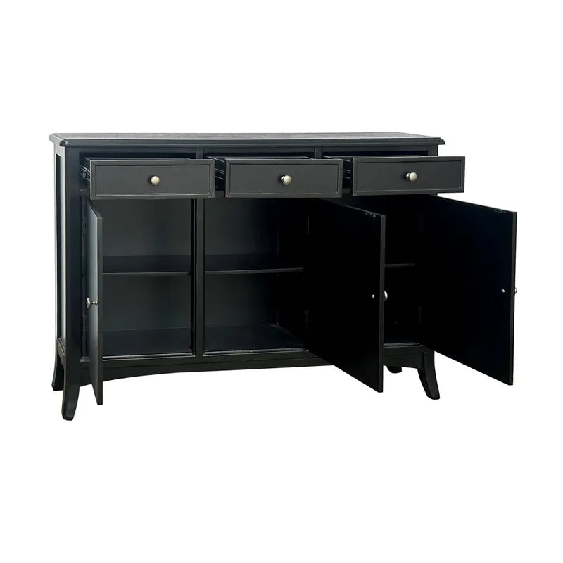 Black buffet cabinet