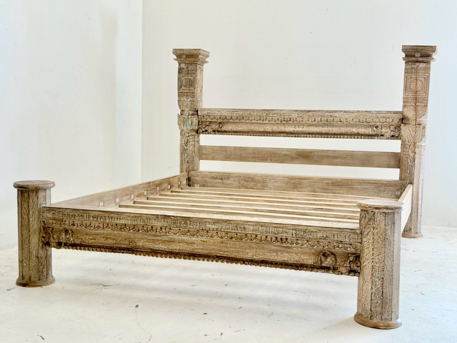 Carved bed