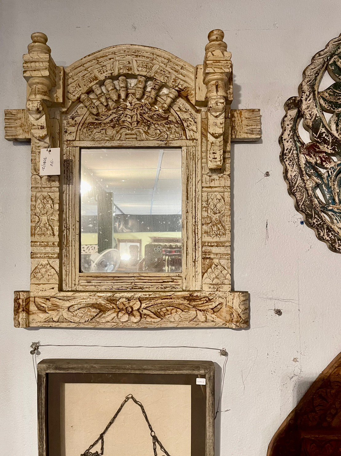 Carved frame mirrors