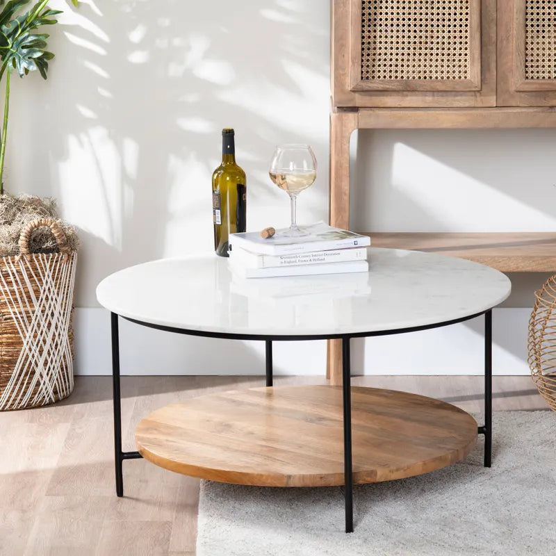 Chariot round coffee table