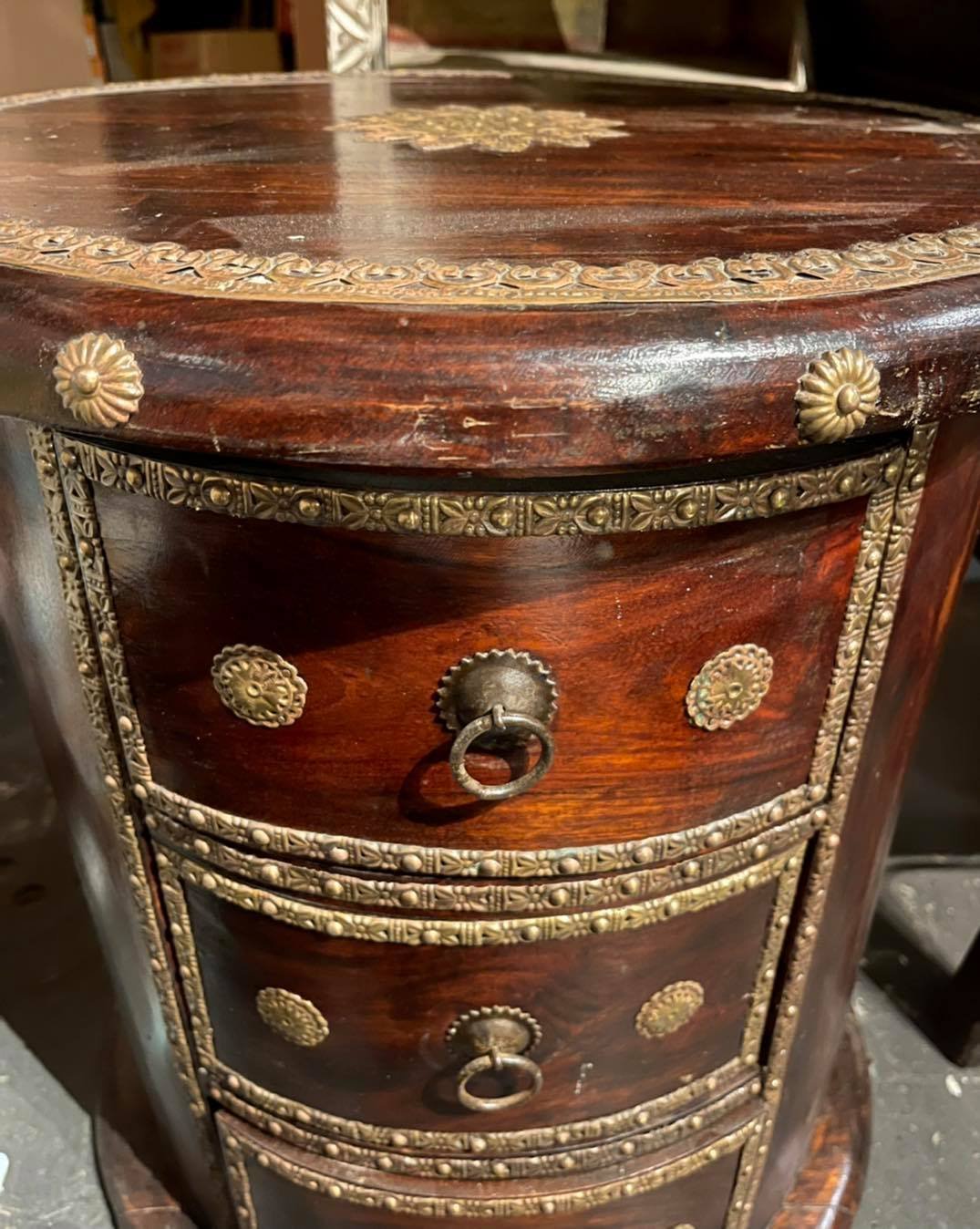 Curved Wooden Cabinet