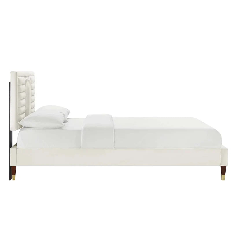 Fabric upholstered beds