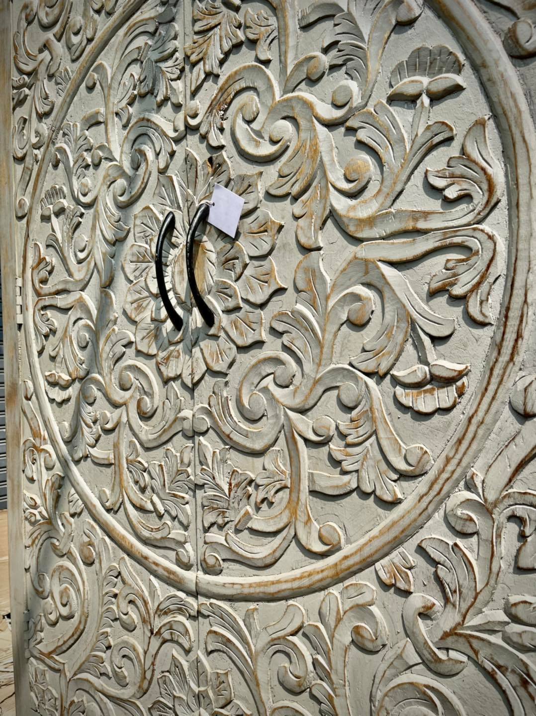 Floral Carved door cabinet