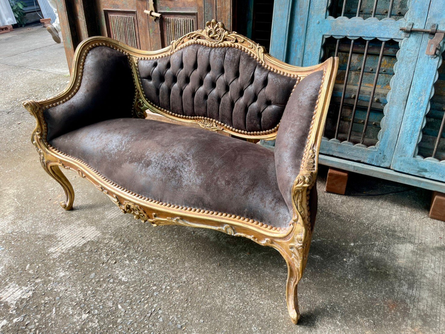 French Style wooden Sofa