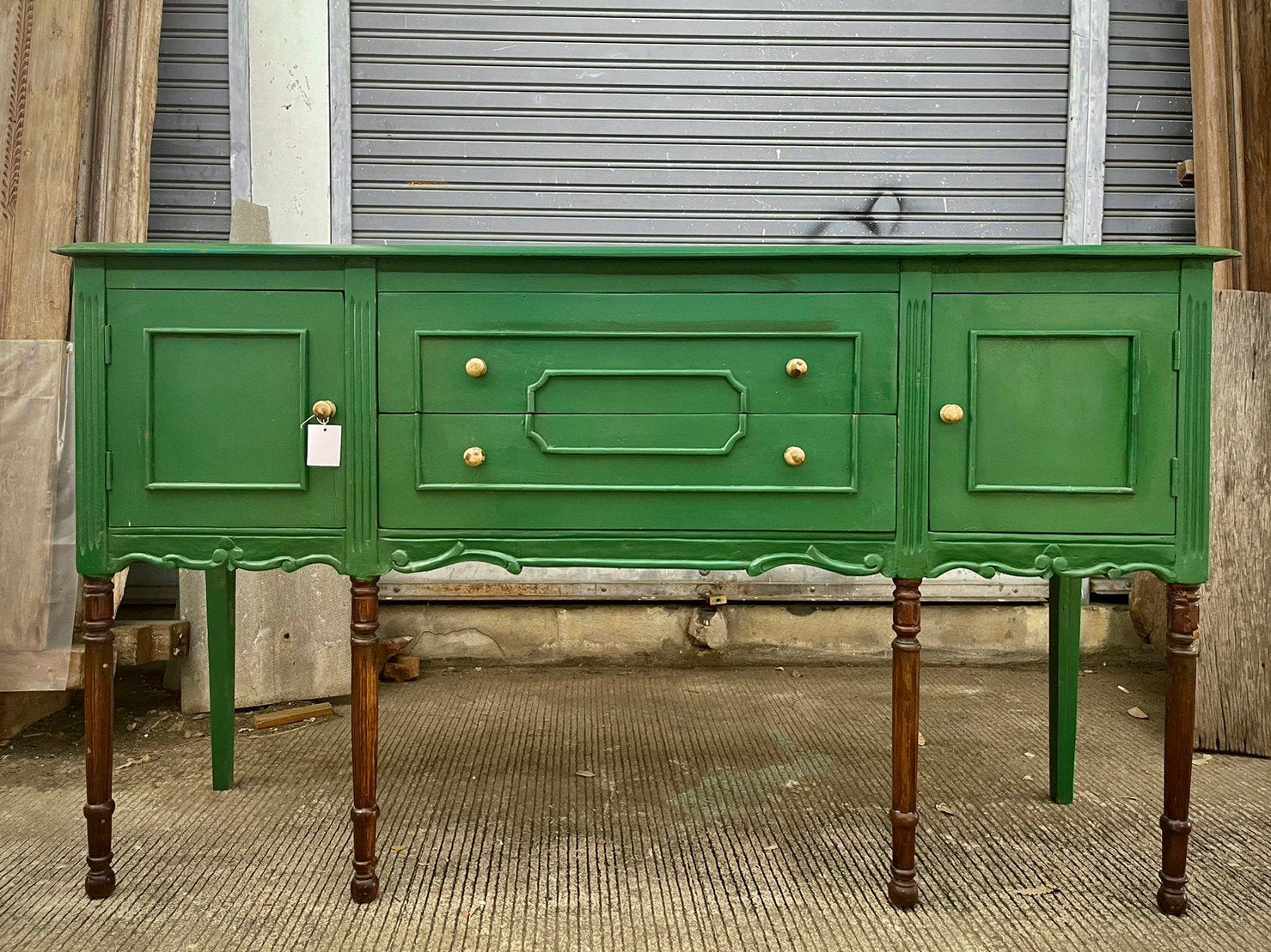 Green Console Table