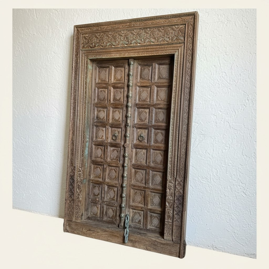 Hand carved door