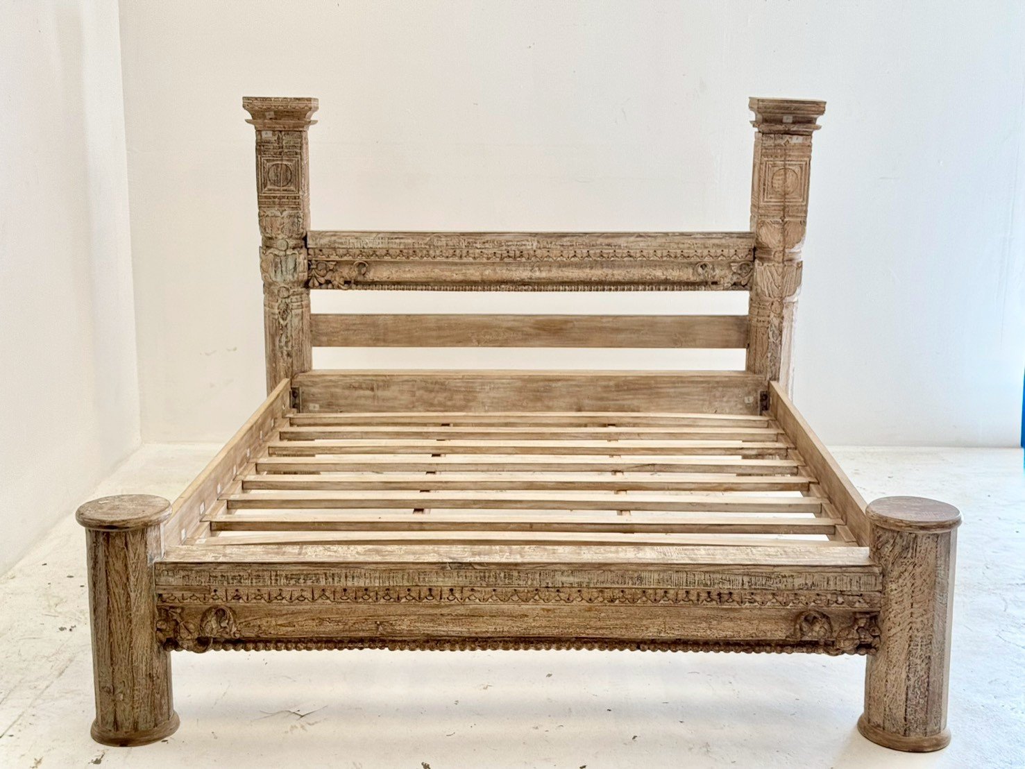 Handcarved bed