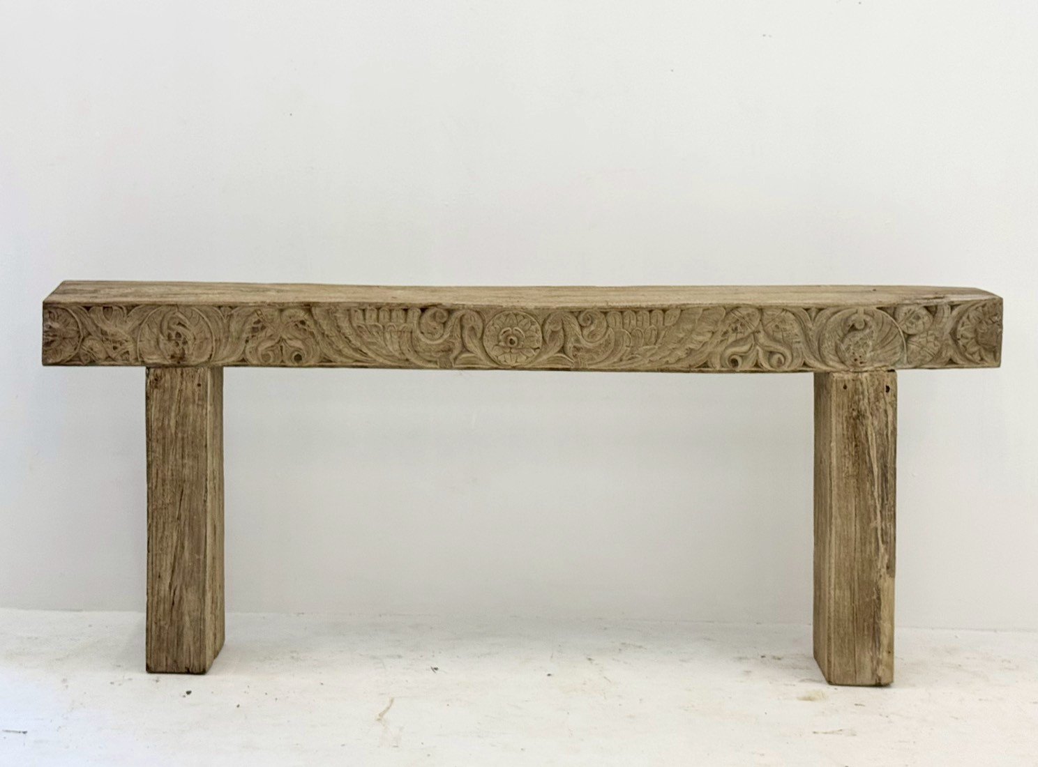 Handcarving console tables