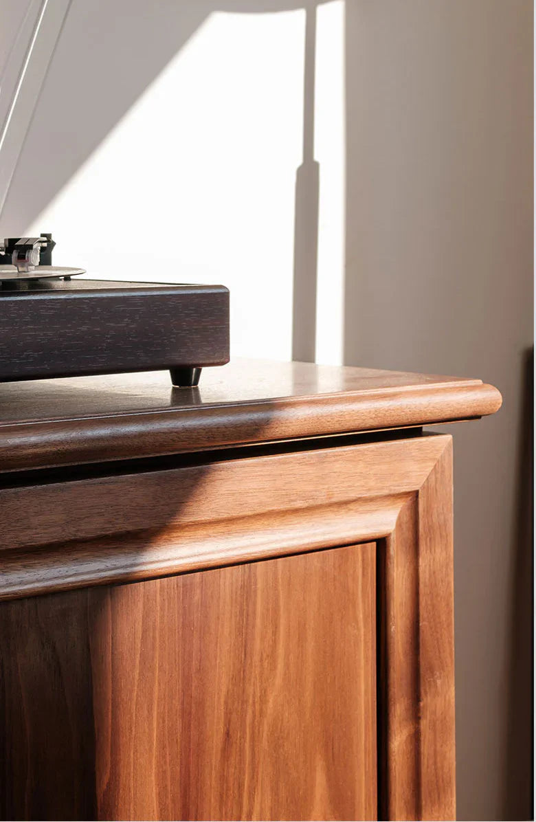 RIVO HOMES Acacia Wood Sideboard | Handcrafted 6-Drawer & 2-Door Console | Multi-Size Storage