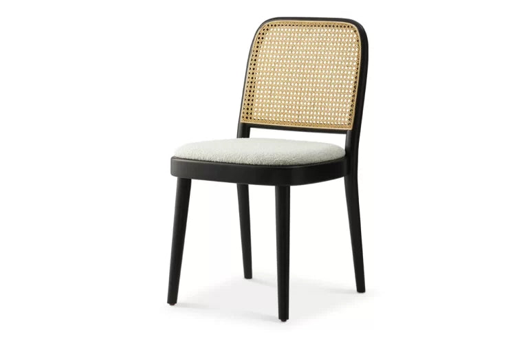 RattanGrove Mango Wood Dining Set with Rattan Chairs – Natural Finish, 4/6/8 Seater by RIVO HOMES