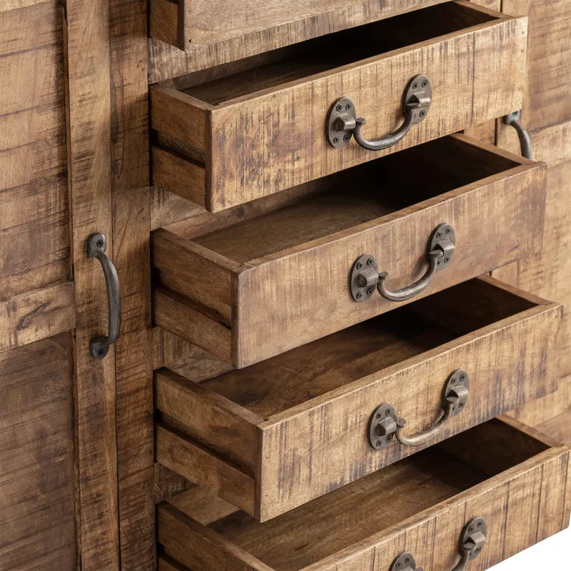 Metal handles sideboard