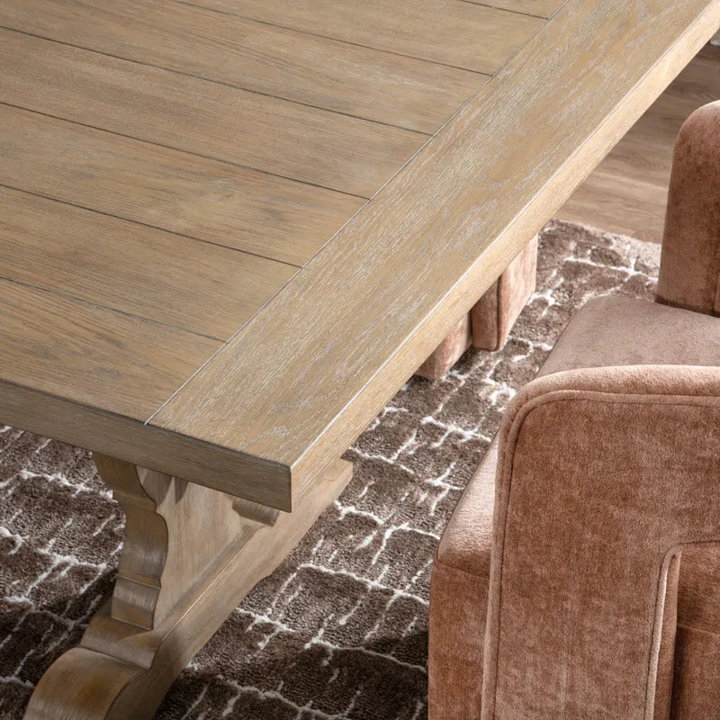 Natural finished dining table