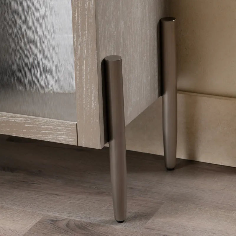 Neutral finish cabinet