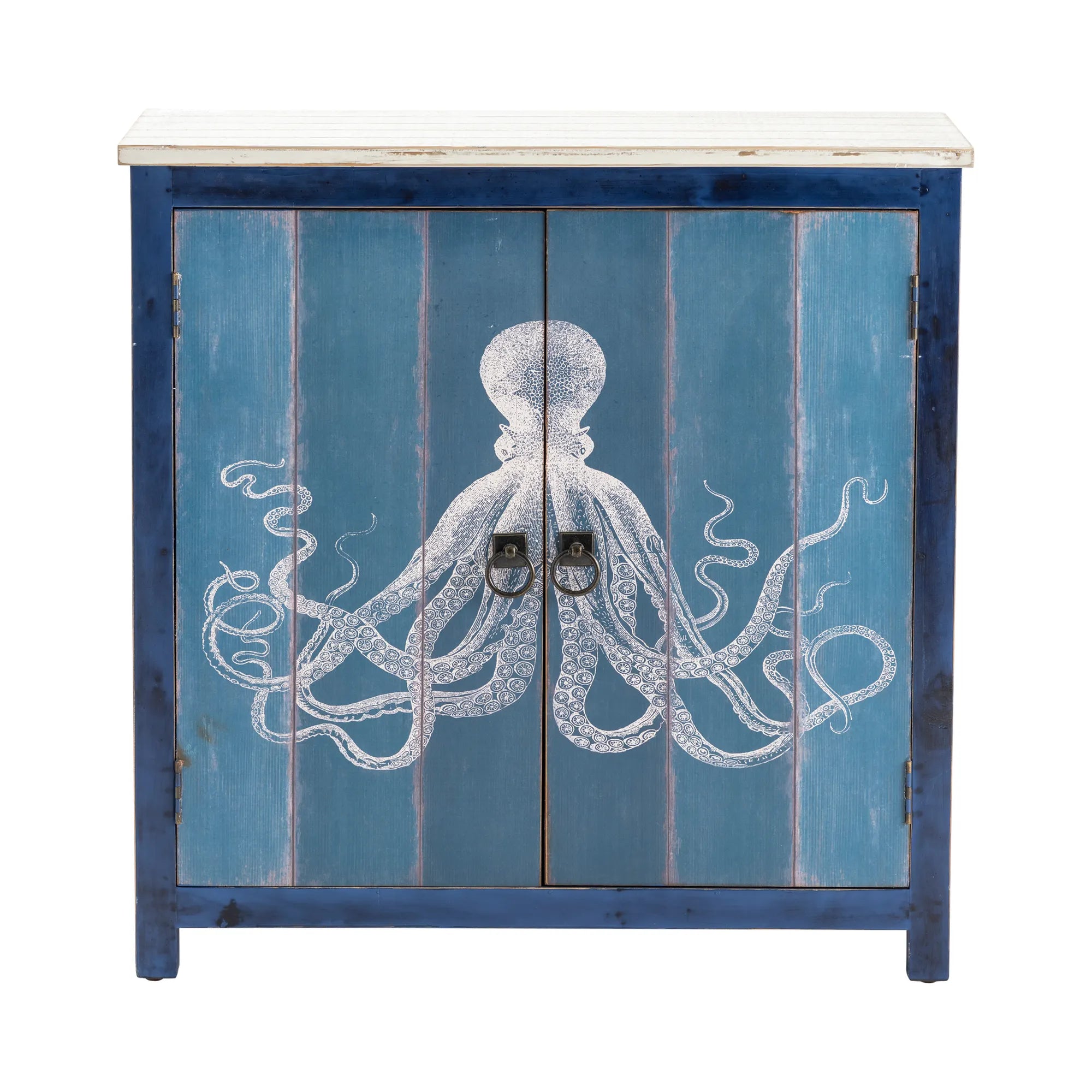 Octopus painted cabinet