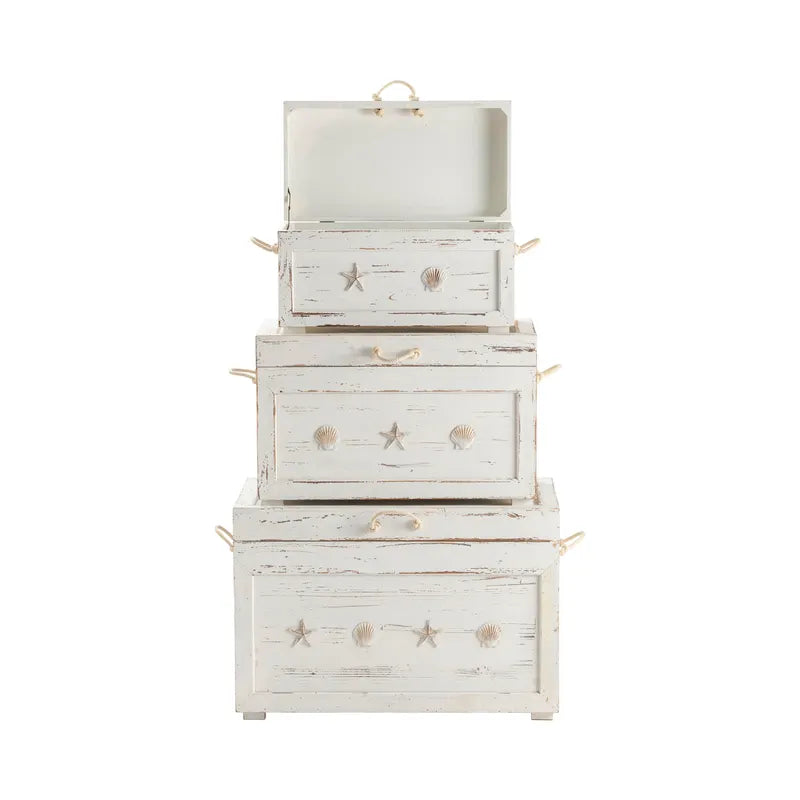 Three storage trunks