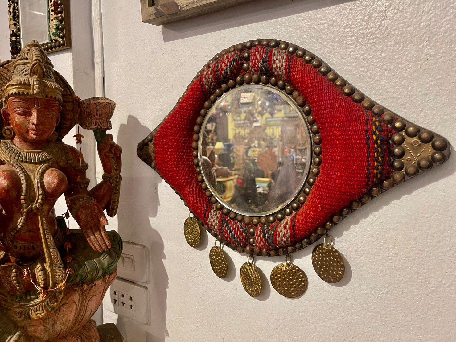 Wall hanging wood mirrors