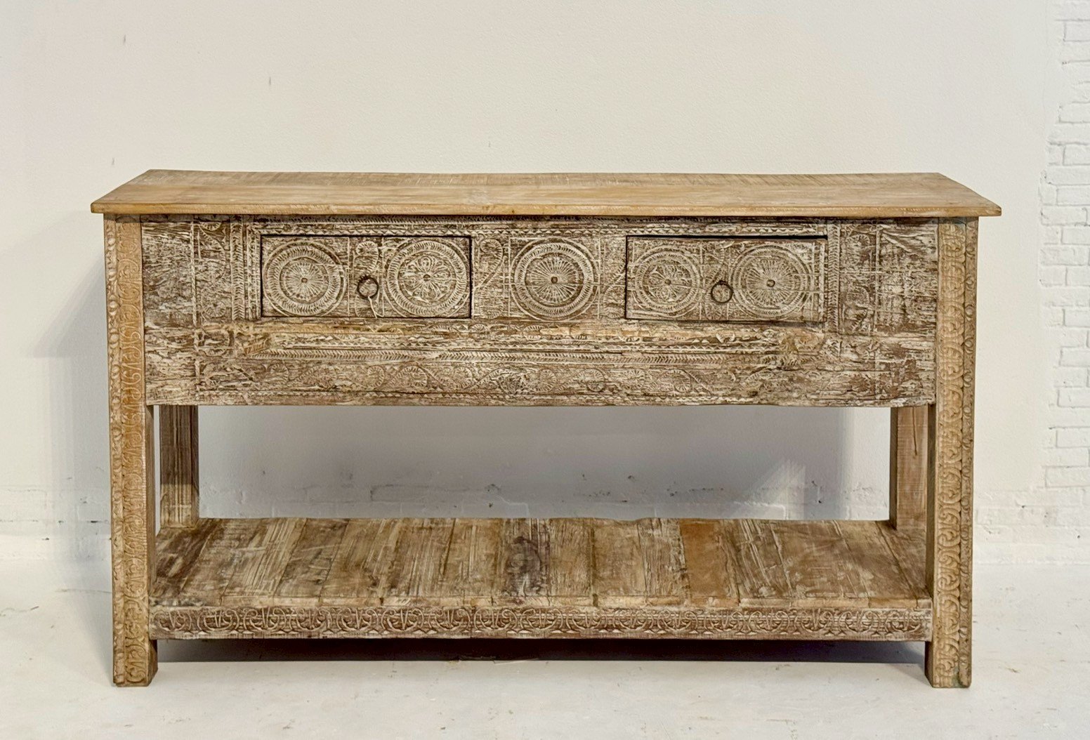 White console tables