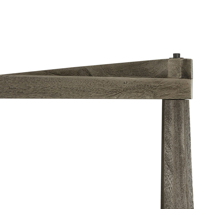 Wooden frame with a white background