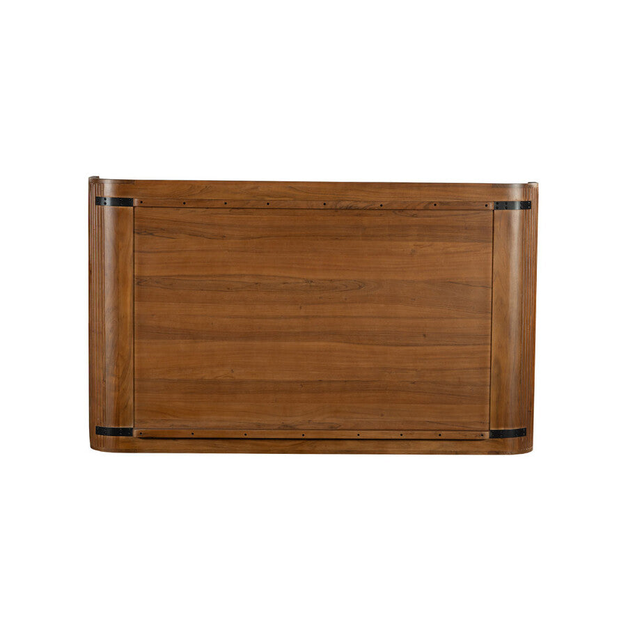 Modern Acacia Wood Double Bed