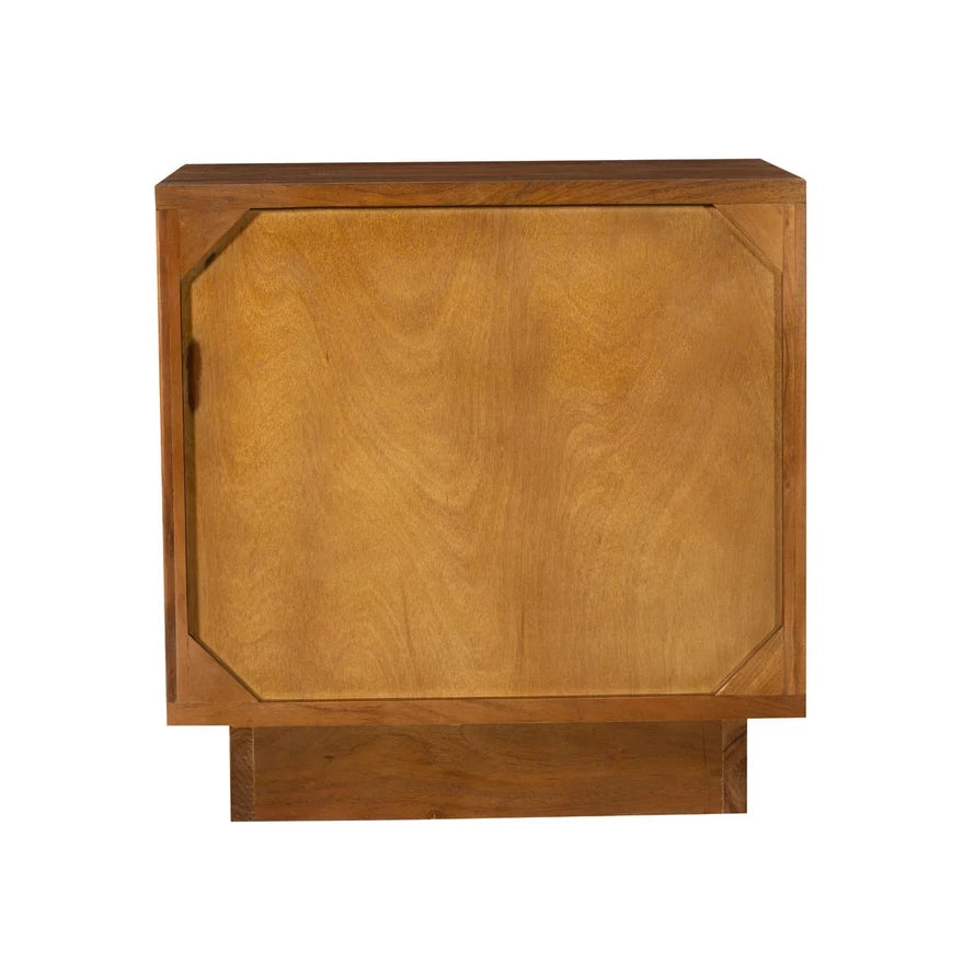 Art Nouveau Bedside Table | Solid Acacia Wood Nightstand | 64 x 45 x 65 cm | Life is Beautiful Collection