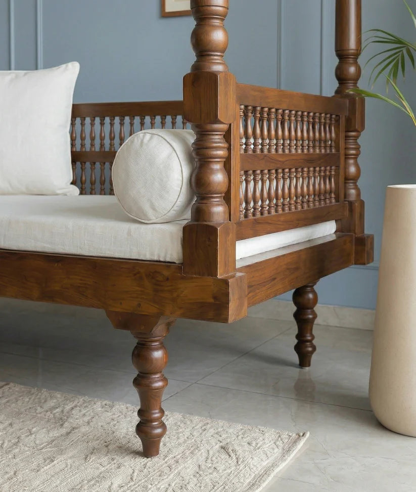 acacia wood day bed