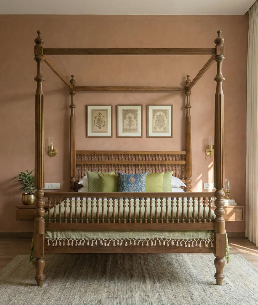 acacia wood poster beds