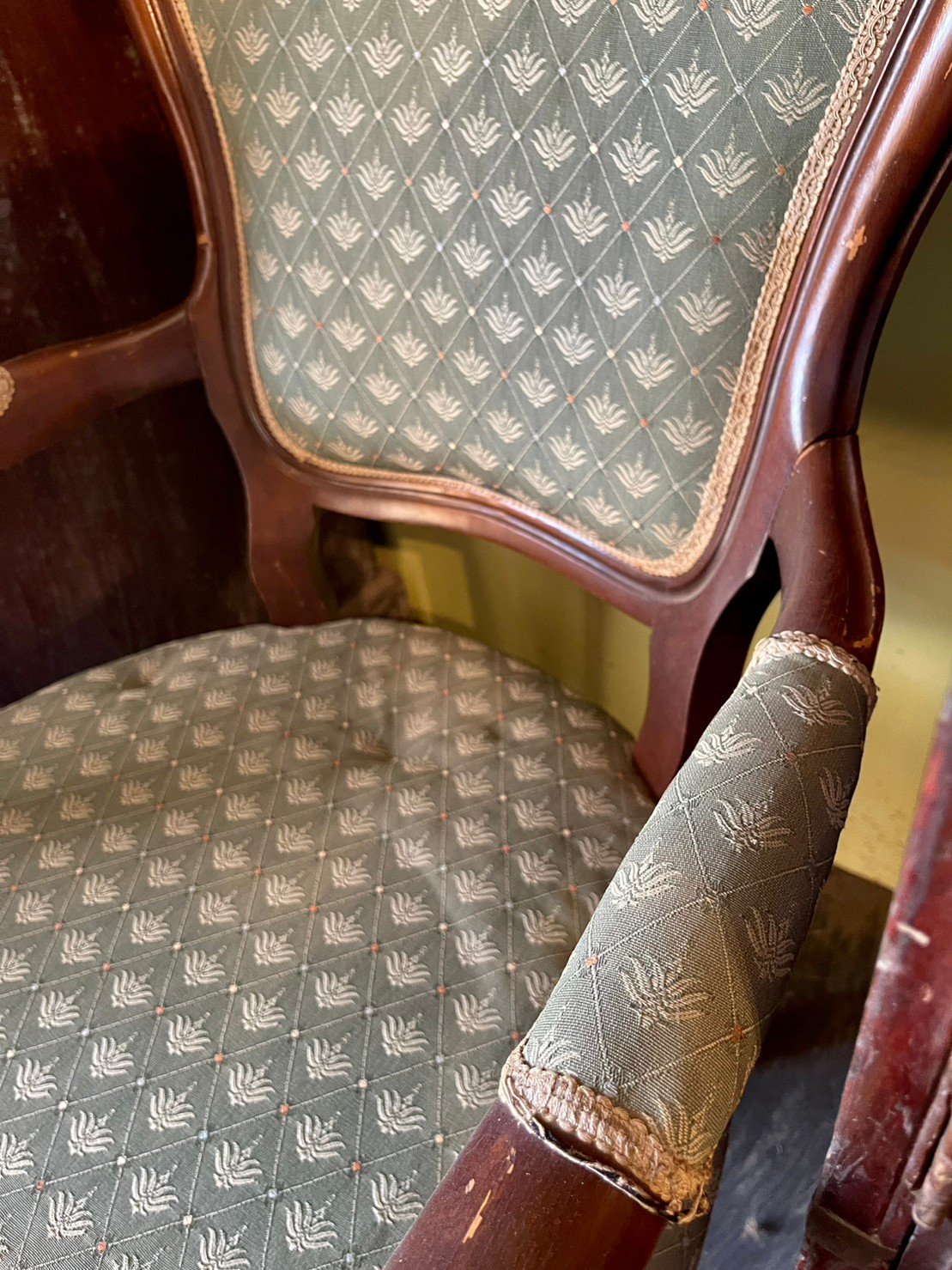 Antiquarian Floral Wooden Chair – Luxury Wooden Chairs with Classic European Design W62 x D45 x H100 cm - RIVO HOMES