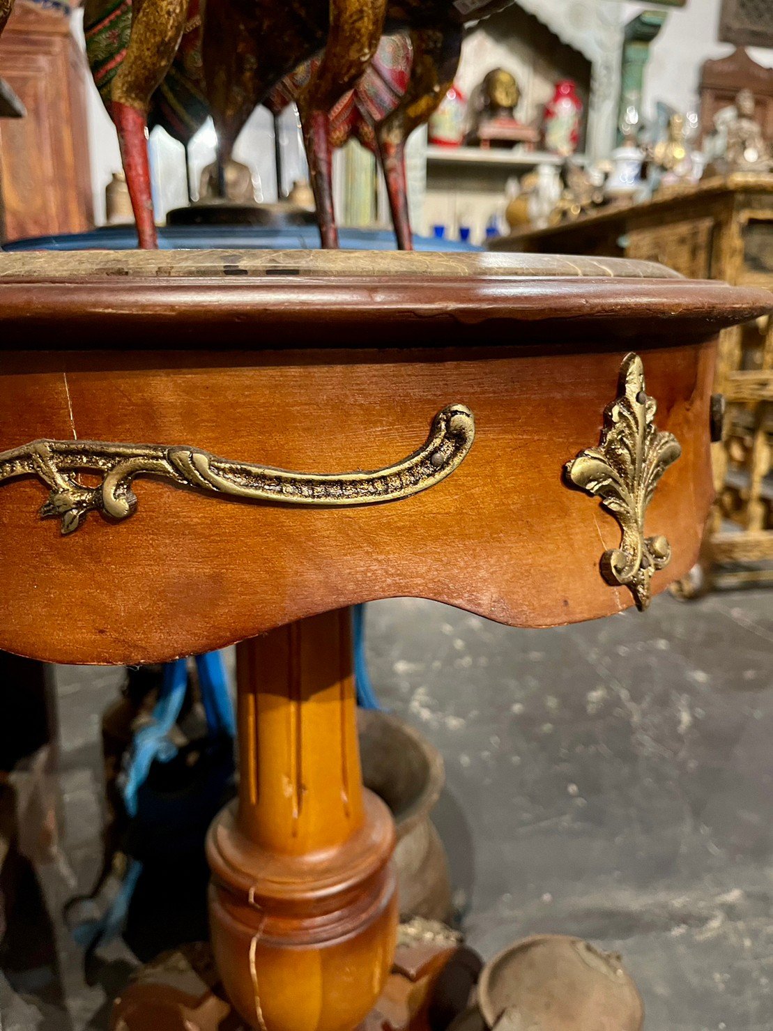 antique marble side table