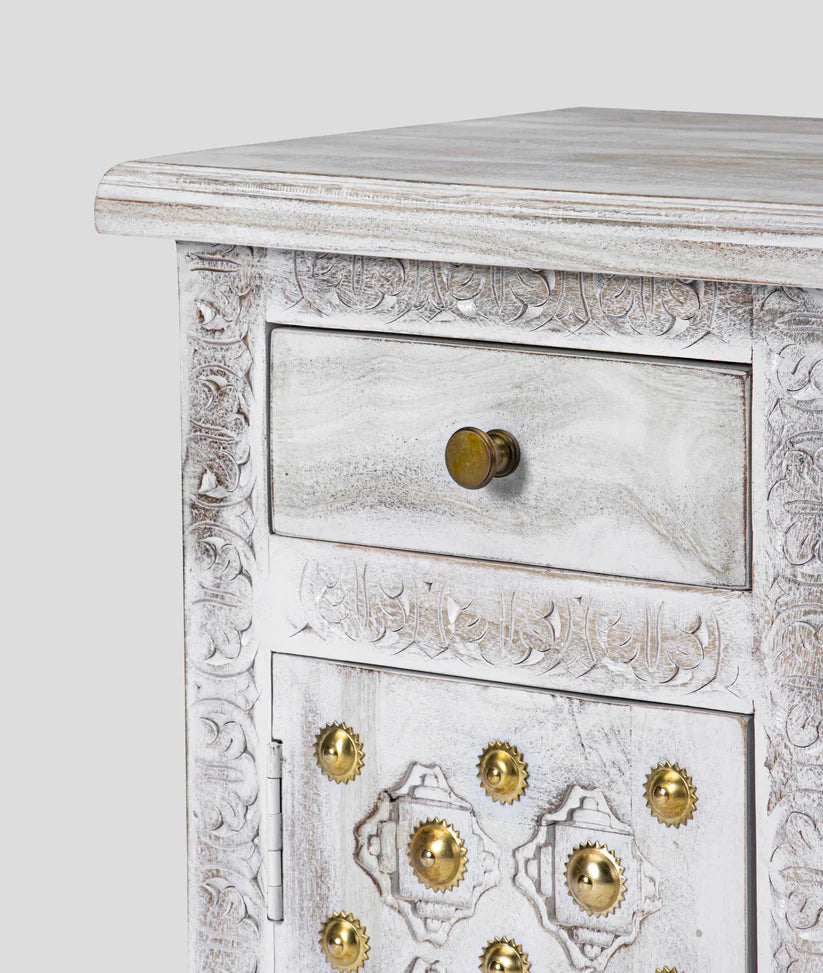 antique white table