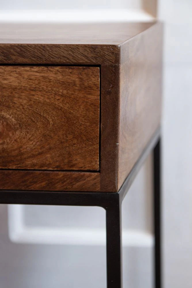 apothecary 2 drawer bedside