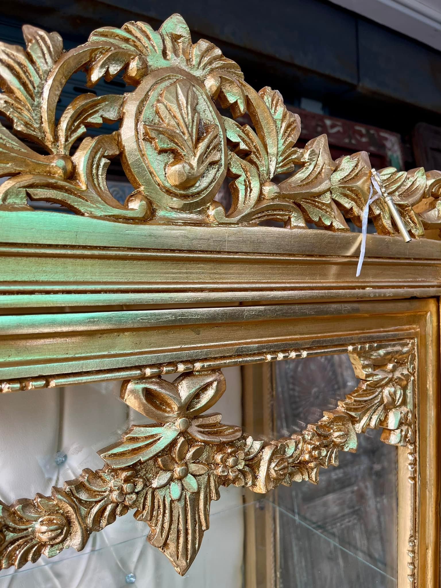 artifact glass cabinet