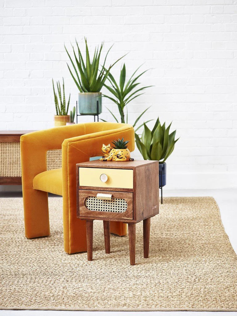 bedside table mid-century