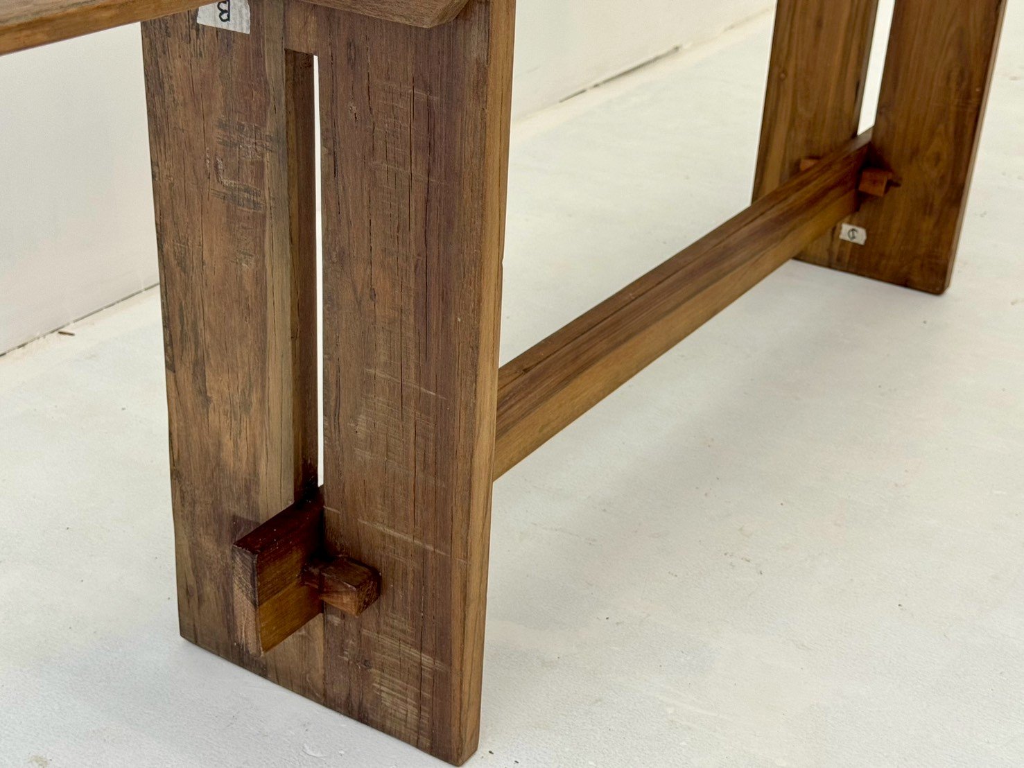 behind sofa table