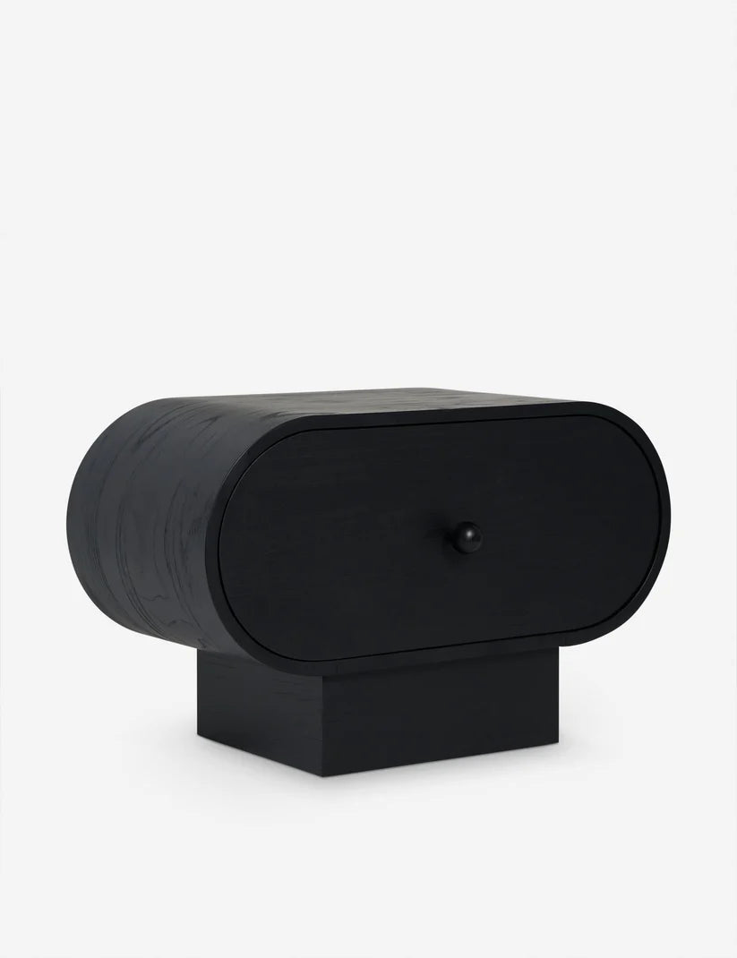 black bed side