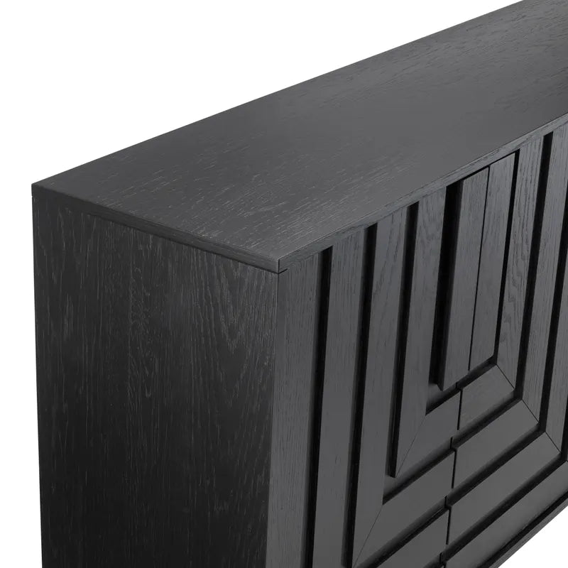 black carved sideboard