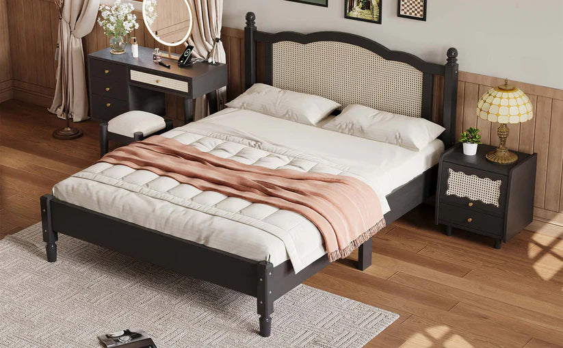 black mango wood bed
