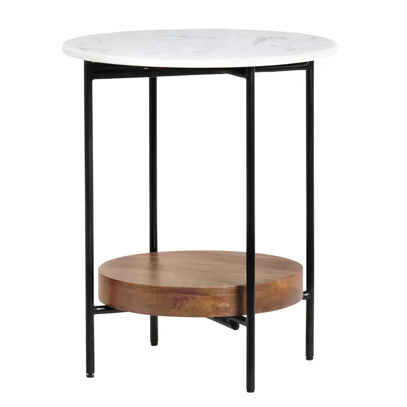  black metal legs end table
