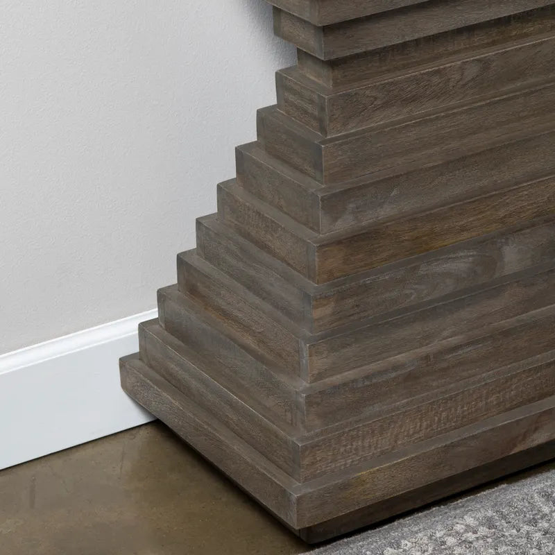 blocky architectural table
