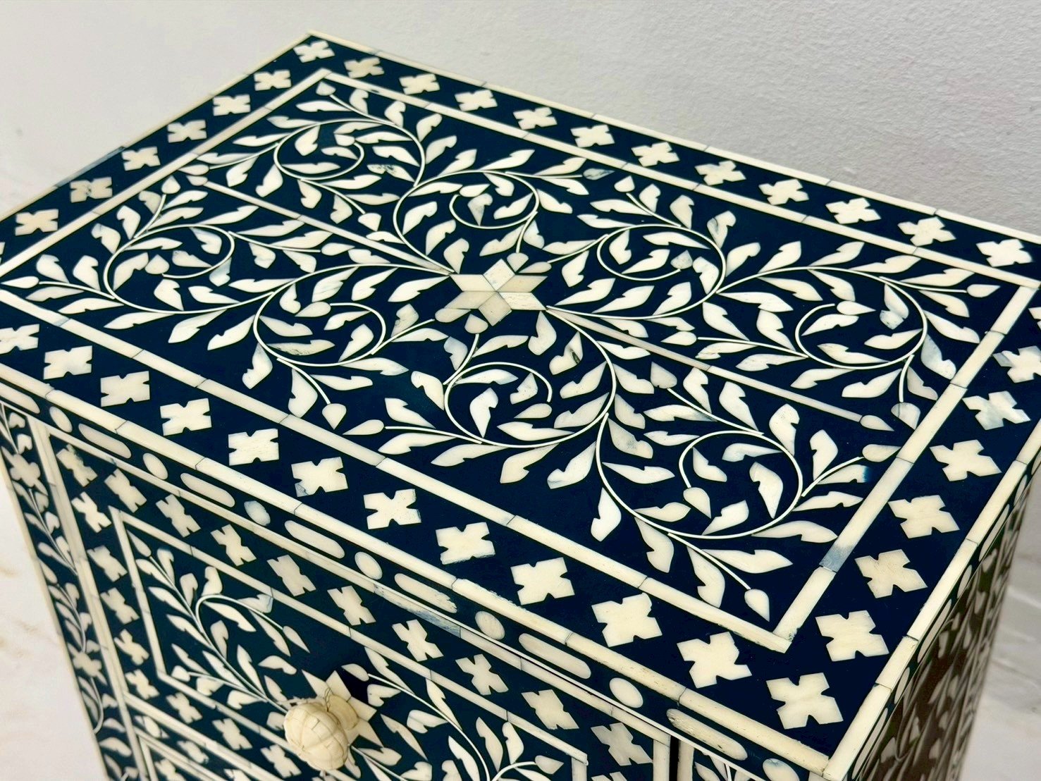 bone inlay bedside