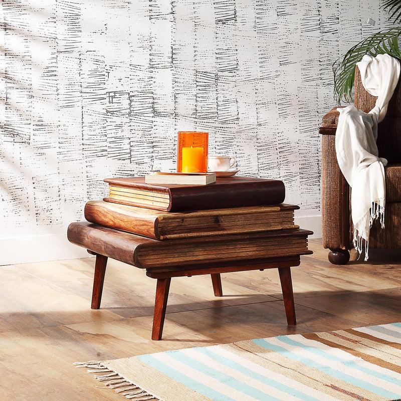 book shaped sheesham coffee table