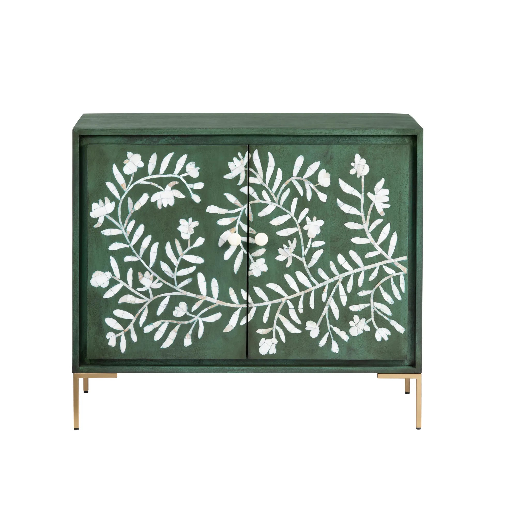 botanical pattern cabinet