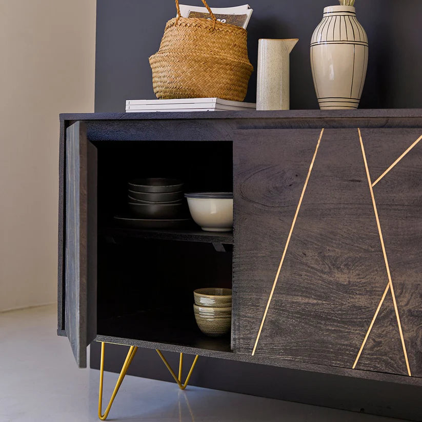  brass accent buffet
